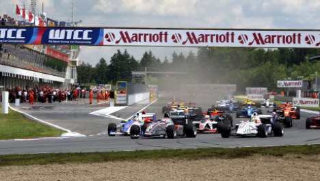 Formel 2 feltet på Brno i 2009.